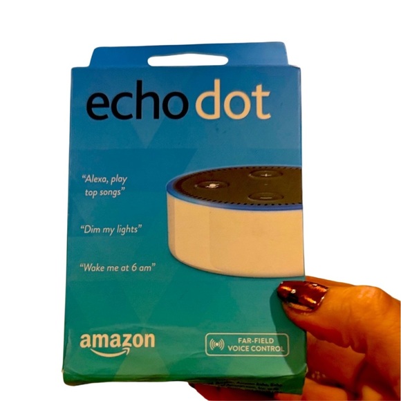 Amazon Echo Dot in White electronic speaker voice system device in box Alexa - Picture 4 of 4